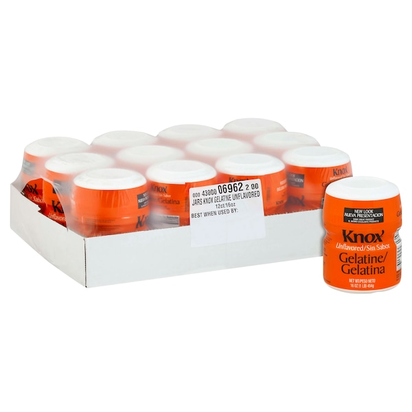 Knox Unflavored Gelatin 1lbs, PK12